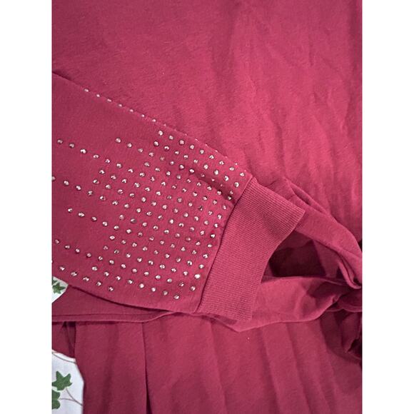 NWT Torrid Embellished Burgundy Dress Size: 3X - Picture 4 of 5